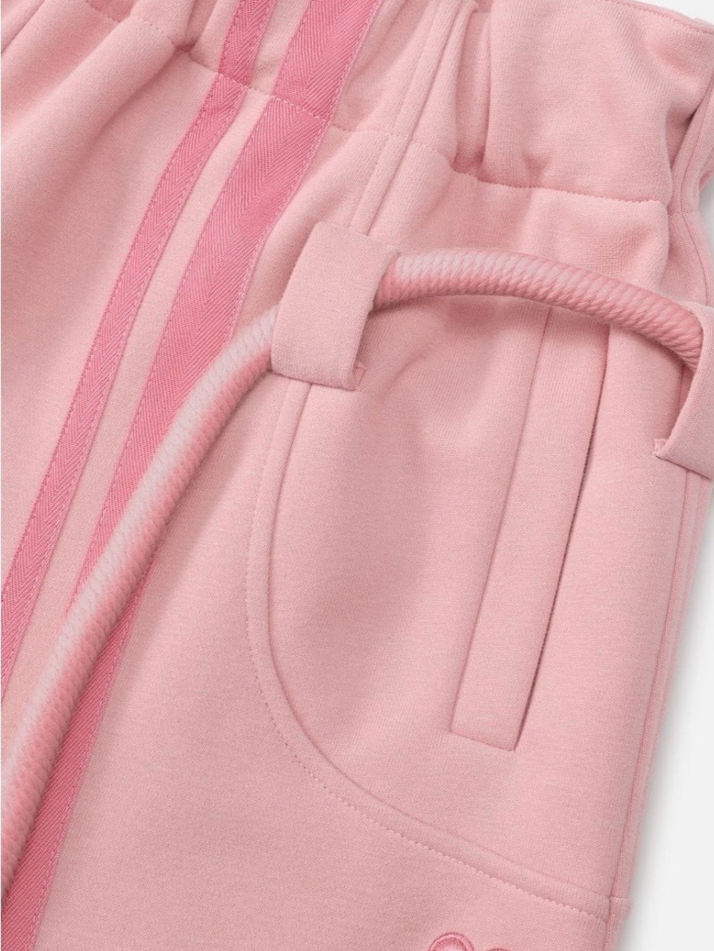 Aelfric Eden Pink Striped Drawstring Waist barrel sweatpants - Picture 4 of 16